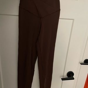 OFFLINE Aerie High Waisted Crossover Legging (Brown)